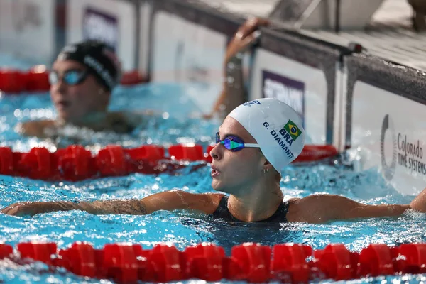 Santiago Chl 2023 Swimming Kanada Altını Abd Gümüşü Brezilya Bronzu — Stok fotoğraf