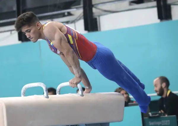 Santiago Chili 2023 Finale Gymnastique Artistique Masculine Entre Canada Argentine — Photo