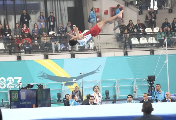 Santiago Chile 2023 Artistieke Gymnastiekfinale Voor Heren Tussen Canada Argentinië — Stockfoto