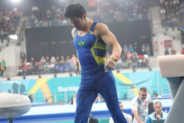 Santiago Χιλή 2023 Τελικός Καλλιτεχνικής Γυμναστικής Ανδρών Τους Miranda Bernardo — Φωτογραφία Αρχείου