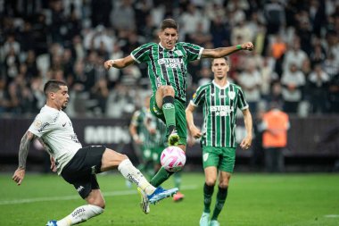 Sao Paulo, Brezilya - 10 / 22 / 2023: Sao Paulo 'daki BRASILEIRO ve CORINTHIANS maçı, bu Pazar, 22 Ekim 2023. 