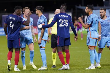 2023 MLS Normal Sezon, Karar Günü Maç 34, Nycfc Chicago Yangınına Karşı. 21 Ekim 2023, CITI Field, New York, ABD: Bu gece Citi Field 'da oynanan heyecanlı bir Karar Günü maçında, New York City Futbol Kulübü Chicago karşısında 1-0' lık bir zafer kazandı. 