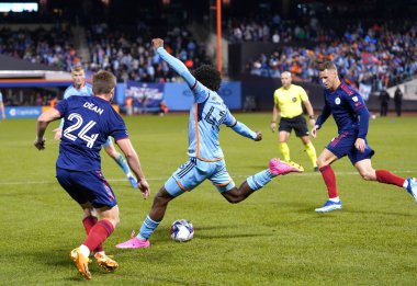 2023 MLS Normal Sezon, Karar Günü Maç 34, Nycfc Chicago Yangınına Karşı. 21 Ekim 2023, CITI Field, New York, ABD: Bu gece Citi Field 'da oynanan heyecanlı bir Karar Günü maçında, New York City Futbol Kulübü Chicago karşısında 1-0' lık bir zafer kazandı. 