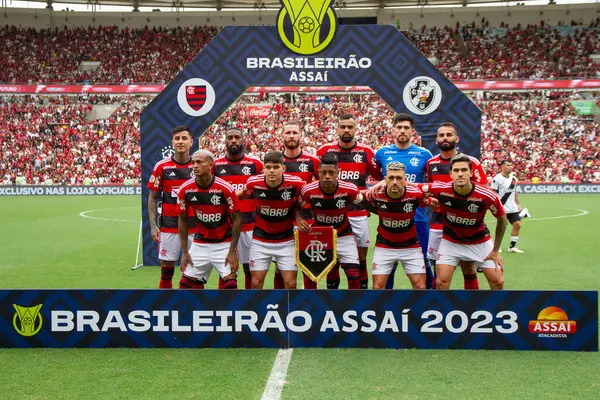 Rio Janeiro Brasil 2023 Jogo Entre Flamengo Vasco Válido Para — Fotografia de Stock