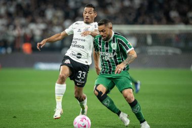 Sao Paulo, Brezilya - 10 / 22 / 2023: Sao Paulo 'daki BRASILEIRO ve CORINTHIANS maçı, bu Pazar, 22 Ekim 2023. 