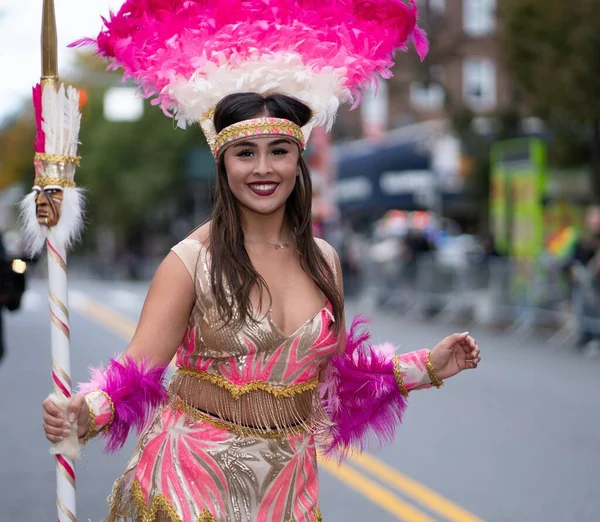 Oktober 2023 Queens New York Verenigde Staten Queens Bolivian Parade — Stockfoto