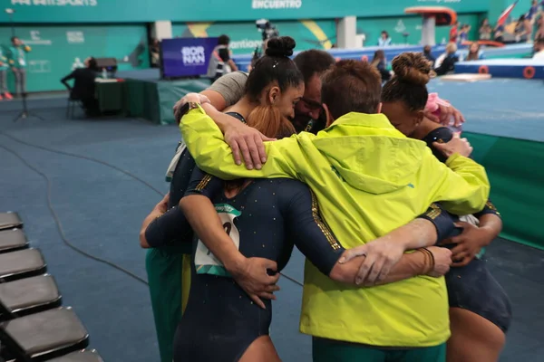 Santiago Chl 2023 Women Artistic Gymnastics Final Usa Gold Brazil — Stock Photo, Image