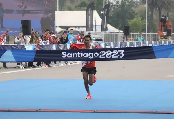Santiago Chili 2023 Lange Mannenmarathon Van Pan Amerikaanse Spelen Vindt — Stockfoto