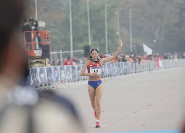 Womens Marathon Race Pan American Games Ottobre Santiago Del Cile — Foto Stock