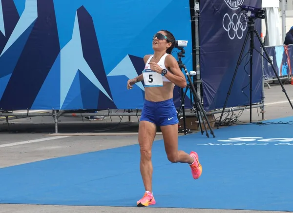 Kvinnor Marathon Race Pan American Games Oktober Santiago Chile Women — Stockfoto
