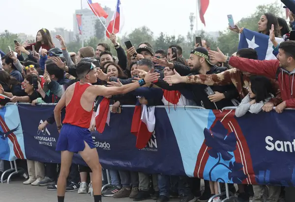 Santiago Chile 2023 Men Marathon Pan American Games Takes Place — Stock Photo, Image