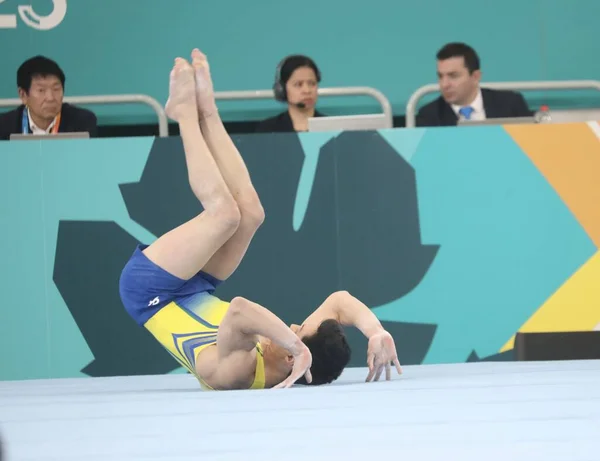Santiago Chili 2023 Artistieke Gymnastiekfinale Voor Mannen Met Soares Diogo — Stockfoto