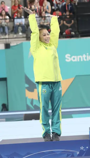 Santiago Chile 2023 Medal Ceremony Women Artistic Gymnastics Final American — Stock Photo, Image