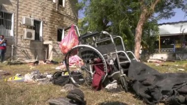 Gazze 'deki Baptist Hastanesi' nin bombalanmasından sonra. 18 Ekim 2023