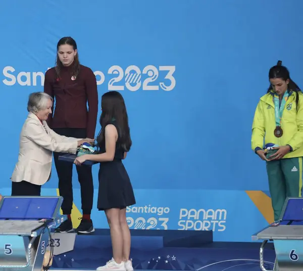 Santiago Chl 2023 400M Individuele Medley Voor Vrouwen Werd Gewonnen — Stockfoto