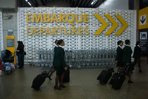 Sao Paulo 2023 Sao Paulo International Airport Brazil Passenger Movement — Stock Photo, Image
