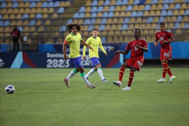 Vina del Mar (Şili), 10 / 26 / 2023 - FOOTBALL / MEN / BRAZIL / COLOMBIA - Brezilya takımıyla Kolombiya maçının 3. turunda, grup B, bu Perşembe günü Vina del Mar 'daki Sausalito Stadyumu' nda oynanacak..