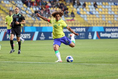 Vina del Mar (Şili), 10 / 26 / 2023 - FOOTBALL / MEN / BRAZIL / COLOMBIA - Brezilya takımıyla Kolombiya maçının 3. turunda, grup B, bu Perşembe günü Vina del Mar 'daki Sausalito Stadyumu' nda oynanacak..