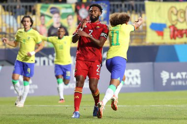 Vina del Mar (Şili), 10 / 26 / 2023 - FOOTBALL / MEN / BRAZIL / COLOMBIA - Brezilya takımıyla Kolombiya maçının 3. turunda, grup B, bu Perşembe günü Vina del Mar 'daki Sausalito Stadyumu' nda oynanacak..