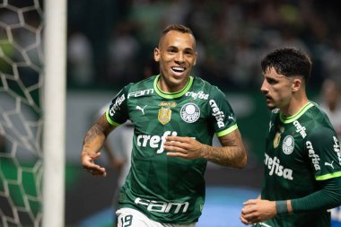 Sao Paulo, Brezilya - 25 Ekim 2023: Sao Paulo 'lu BRASILEIRO ile PALMEIRAS arasındaki futbol maçı, bu Çarşamba