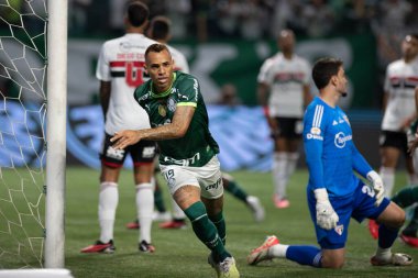 Sao Paulo, Brezilya - 25 Ekim 2023: Sao Paulo 'lu BRASILEIRO ile PALMEIRAS arasındaki futbol maçı, bu Çarşamba