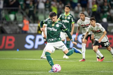 Sao Paulo, Brezilya - 25 Ekim 2023: Sao Paulo 'lu BRASILEIRO ile PALMEIRAS arasındaki futbol maçı, bu Çarşamba