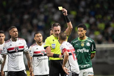 Sao Paulo, Brezilya - 25 Ekim 2023: Sao Paulo 'lu BRASILEIRO ile PALMEIRAS arasındaki futbol maçı, bu Çarşamba