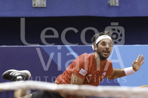 Сантьяго Чили 2023 Теннисный Матч Между Бразильским Теннисистом Тиаго Монтейро — стоковое фото