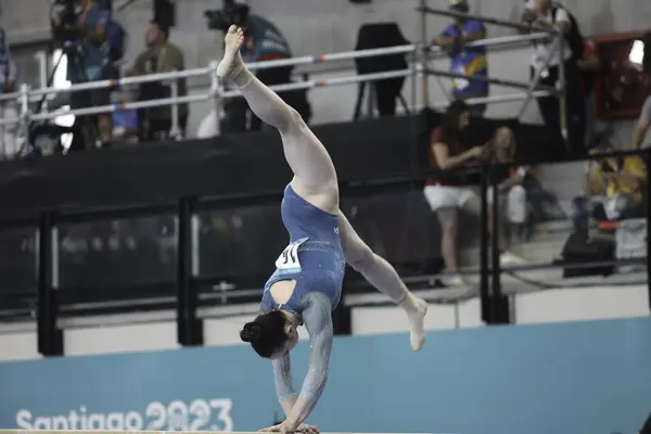 Santiago Chili 2023 Women Artistic Gymnastics Finale Apparaat Balansbalk Met — Stockfoto