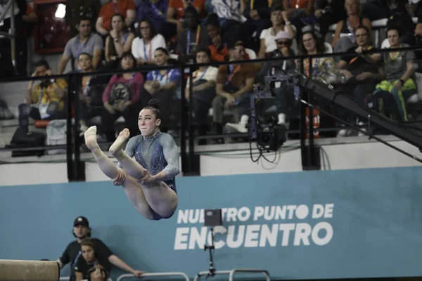Santiago Chile 2023 Women Artistic Gymnastics Final Device Balance Beam — Stock Photo, Image