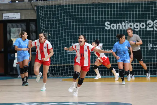Vina Del Mar Chile 2023 Paraguay Uruguay Women Handball Match — Stock Photo, Image