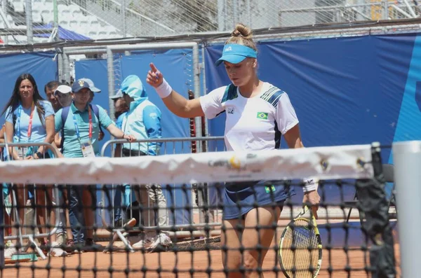 Santiago Chile Oktober 2023 Finale Damen Tennis Zwischen Der Brasilianerin — Stockfoto