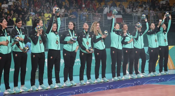 Santiago Chile 2023 Medal Ceremony Women Team Volleyball Final Dominican — Stock Photo, Image