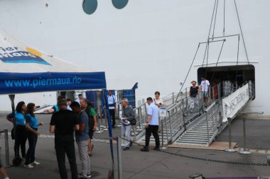 RIO DE JANEIRO (Brezilya), 10 / 28 / 2023 - SEASON / CRUISES / PIER MAUA - Yaz geliyor, Marvelous City 'de yılın en beklenen zamanı! Ve bununla birlikte, gemi turu sezonu Pier Maua 'ya geliyor..