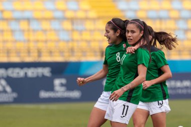 Vina del Mar (CHL), 10 / 28 / 2023 - FOOTBALL / KADIN / MEXICO / PARAGUAY - Meksikalı oyuncu Lizbeth Ovalle 'in golü ve golünü Meksika milli takımının Pan-Amerikan Oyunları' nda Paraguay 'a karşı oynadığı bayanlar maçında attığı gol 