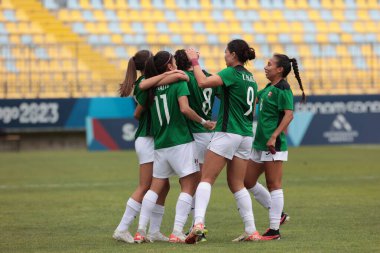 Vina del Mar (CHL), 10 / 28 / 2023 - FOOTBALL / KADIN / MEXICO / PARAGUAY - Meksikalı oyuncu Lizbeth Ovalle 'in golü ve golünü Meksika milli takımının Pan-Amerikan Oyunları' nda Paraguay 'a karşı oynadığı bayanlar maçında attığı gol 