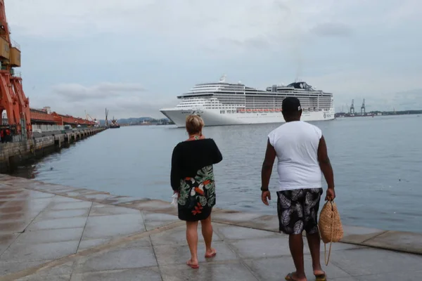 Rio Janeiro Brazil 2023 Season Cruises Pier Maua Summer Coming — Stock Photo, Image