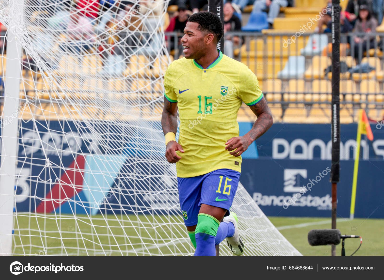 Vina Del Mar Chile 2023 Thauan Lara Brazil Scores Celebrates – Stock ...