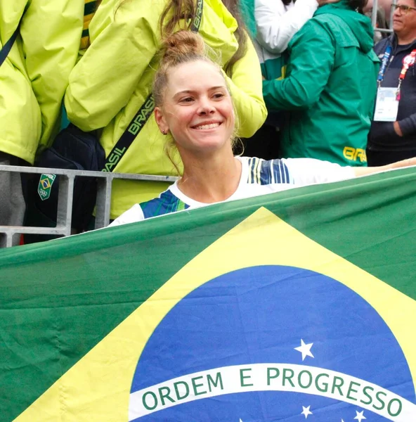 Santiago Cile 2023 Finale Singolare Femminile Medaglia Oro Tra Brasiliano — Foto Stock