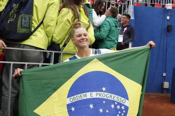 Santiago Chile 2023 Finale Dameneinzel Die Goldmedaille Zwischen Der Brasilianerin — Stockfoto