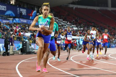 Santiago (Şili), 10 / 30 / 2023 - 4 x 400m Karışık Bayrak, Santiago, Şili 'deki Coliseo del Estadio Nacional Julio Martinez' de Pan Amerikan Oyunlarının yapıldığı yerde