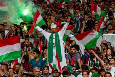 Rio de Janeiro (RJ), Brezilya 11 / 04 / 2023 - Mario Filho Stadyumu 'nda (Maracana) düzenlenen Libertadores da America 2023 finali için geçerli olan Boca gençler arasındaki maç)