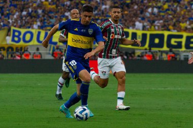 Rio de Janeiro (RJ), Brezilya 11 / 04 / 2023 - Mario Filho Stadyumu 'nda (Maracana) düzenlenen Libertadores da America 2023 finali için geçerli olan Boca gençler arasındaki maç)