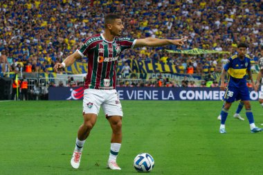 Rio de Janeiro (RJ), Brezilya 11 / 04 / 2023 - Mario Filho Stadyumu 'nda (Maracana) düzenlenen Libertadores da America 2023 finali için geçerli olan Boca gençler arasındaki maç)