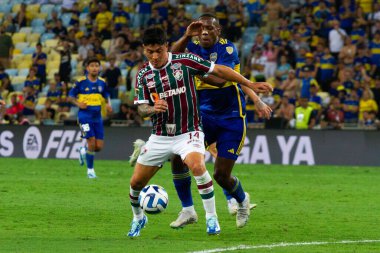 Rio de Janeiro (RJ), Brezilya 11 / 04 / 2023 - Cano do Fluminense - Boca gençler x Fluminense maçı, Libertadores da America 2023 finali için geçerli, Mario Filho Stadyumu 'nda (Maracana)