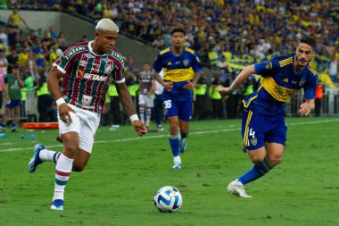 Rio de Janeiro (RJ), Brezilya 11 / 04 / 2023 - Cano do Fluminense - Boca gençler x Fluminense maçı, Libertadores da America 2023 finali için geçerli, Mario Filho Stadyumu 'nda (Maracana)