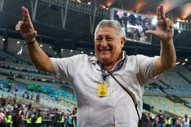 Rio de Janeiro (RJ), 11 / 04 / 2023 - Ameriaca Libertadores Kupası 'nı kutlamak için düzenlenen Olimpiyat Turu Fluminense - Boca gençler arasındaki maç x Fluminense, Libertadores da America 2023 finali için geçerli