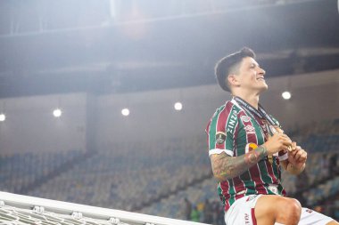 Rio de Janeiro (RJ), 11 / 04 / 2023 - Ameriaca Libertadores Kupası 'nı kutlamak için düzenlenen Olimpiyat Turu Fluminense - Boca gençler arasındaki maç x Fluminense, Libertadores da America 2023 finali için geçerli