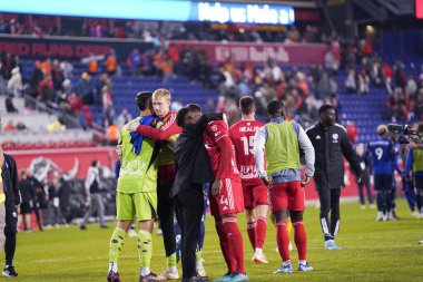 Kasım 04, 2023 - Red Bull Arena, Harrison, New Jersey, ABD: 2023 MLS Playoffları, New York Red Bulls - FC Cincinnati. FC Cincinnati, New York Red Bulls 'u penaltı atışında yenerek MLS Cup play-off' larında heyecan verici bir dönüş yaptı. 