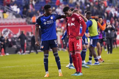 Kasım 04, 2023 - Red Bull Arena, Harrison, New Jersey, ABD: 2023 MLS Playoffları, New York Red Bulls - FC Cincinnati. FC Cincinnati, New York Red Bulls 'u penaltı atışında yenerek MLS Cup play-off' larında heyecan verici bir dönüş yaptı. 